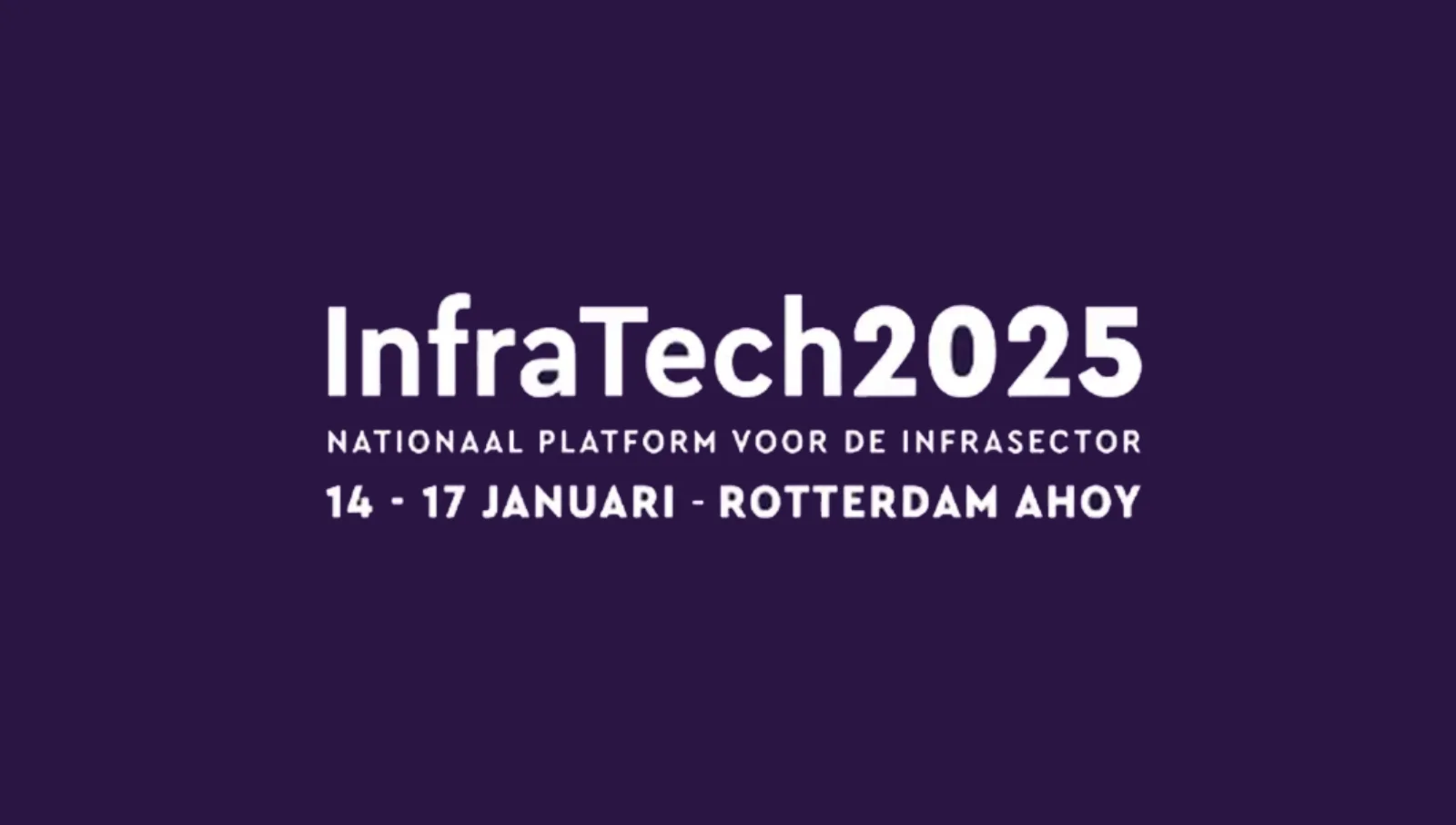 Bezoek ons op InfraTech 2025 — ontwerpbeeld